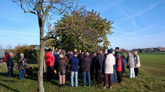 Obstbaum-Seminar des NABU Burgstädt mit zahlreichen Interessenten Foto: Winfried Just
